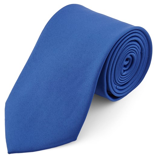 Podstawowy krawat w kolorze niebieskim 8 cm