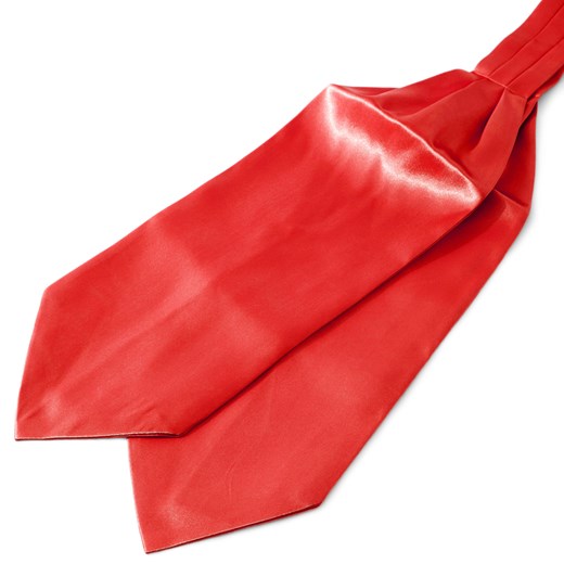 Podstawowy krawat w kolorze lśniącej czerwieni 8 cm