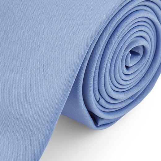 Podstawowy krawat w kolorze błękitnym 6 cm