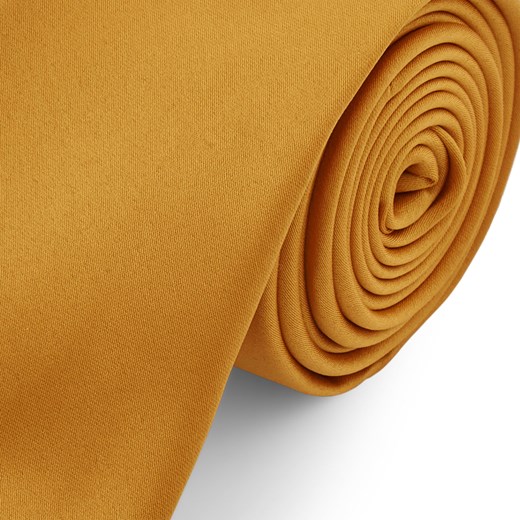 Podstawowy krawat w kolorze żółtej jesieni 6 cm