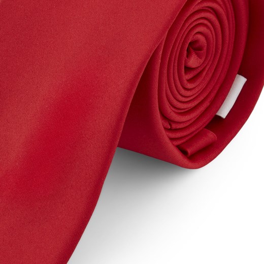 Podstawowy krawat w kolorze czerwonym 6 cm