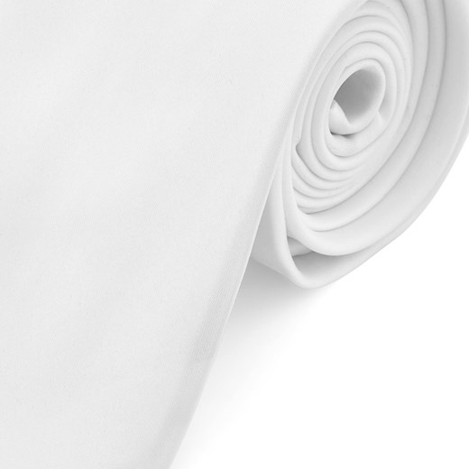 Podstawowy krawat w kolorze białym 8 cm