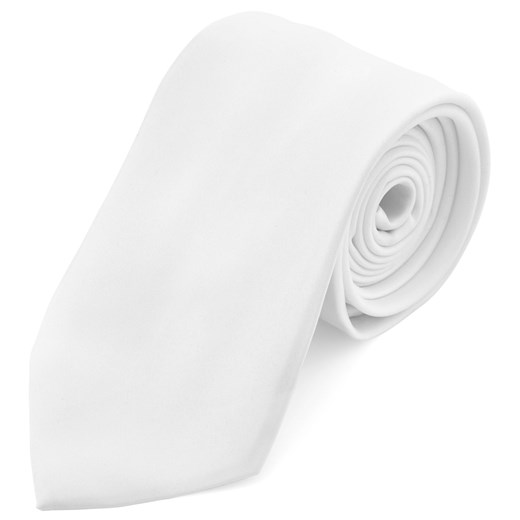 Podstawowy krawat w kolorze białym 8 cm