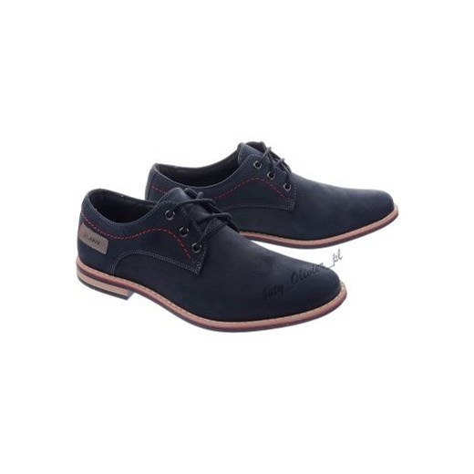 Skórzane buty męskie 4149 GR/B 43 butyolivier