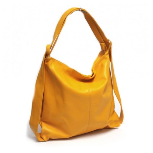 Torebka / plecak skórzany WuKaDor W902 żółty