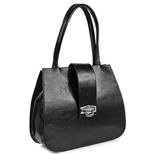 DAN-A T240 czarna torebka skórzana elegancki kuferek skorzana-com bialy skóra