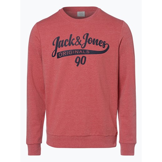Jack & Jones - Męska bluza nierozpinana – Jorgalions, czerwony  Jack & Jones XXL vangraaf