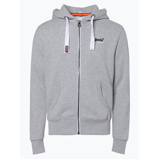Superdry - Męska bluza rozpinana, szary Superdry XXL vangraaf