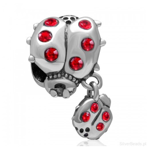 D595 Biedronka charms koralik beads srebro 925