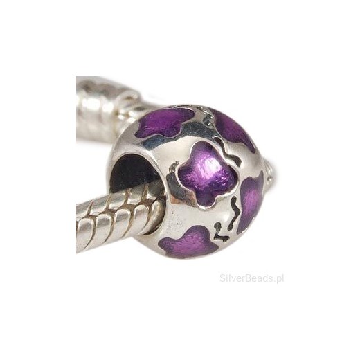 D145 Motylki charms koralik beads srebro 925