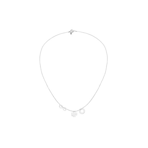 Srebrny Naszyjnik Koniczynka Oponka +8 Perlove   Biżuteria-Perlove