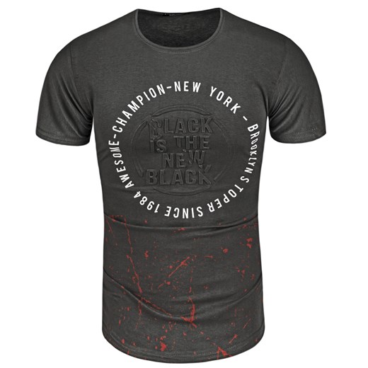 Koszulka męska t-shirt 3D czarny Recea