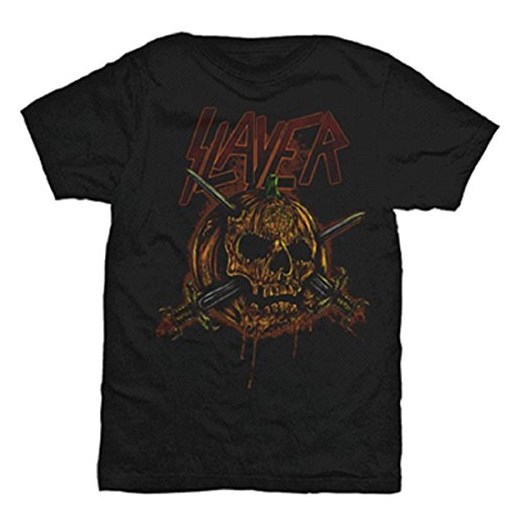 Slayer męski T-shirt Skull Pumpkin -  l czarny (czarny)
