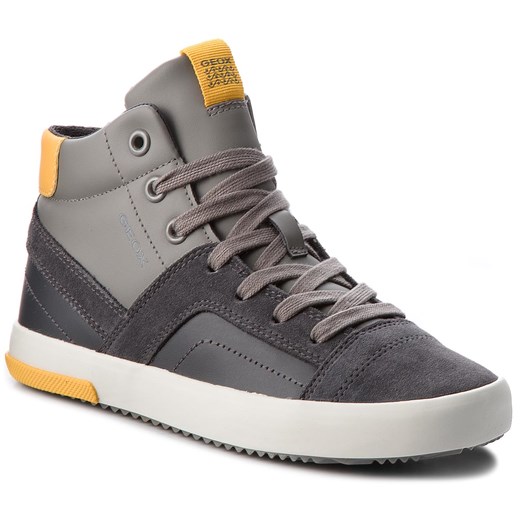 Trzewiki GEOX - J Alonisso B. A J842CA 05422 C0070 S Dk Grey/Yellow Geox szary 32 eobuwie.pl