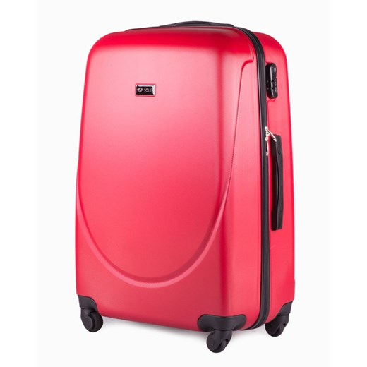 Duża walizka podróżna na kółkach SOLIER STL310 L ABS czerwona Solier   Skorzana.com