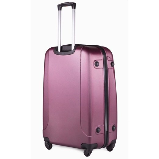 Duża walizka podróżna na kółkach SOLIER STL310 L ABS burgundowa Solier   Skorzana.com