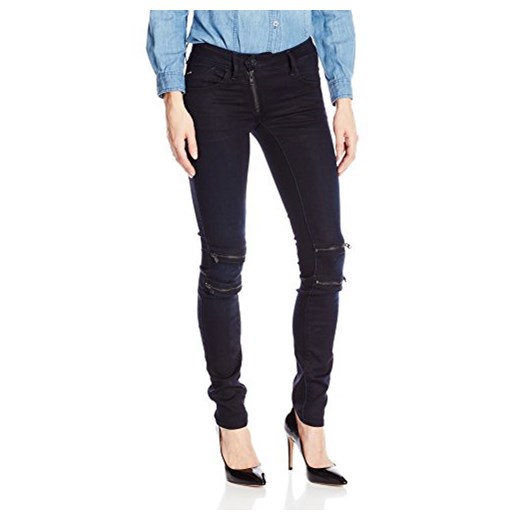 Spodnie jeansowe G-Star Raw Lynn Custom Mid Skinny Wm dla kobiet, kolor: niebieski