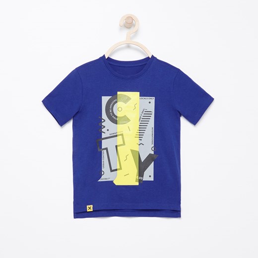 Reserved - T-shirt z nadrukiem - Niebieski Reserved  98 