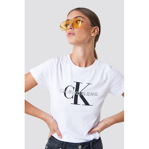 Bluzka damska Calvin Klein z krótkimi rękawami młodzieżowa 