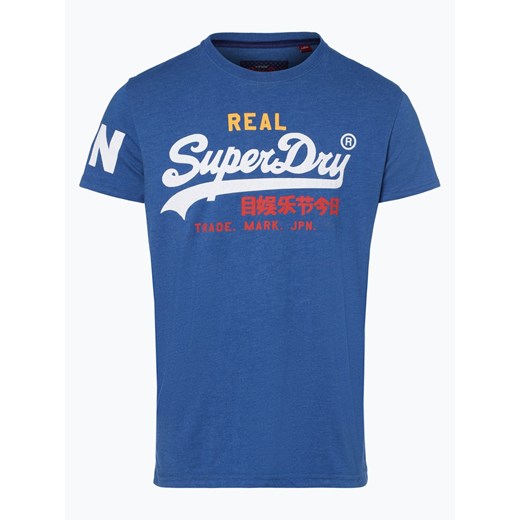 Superdry - T-shirt męski, niebieski Superdry  XXL vangraaf