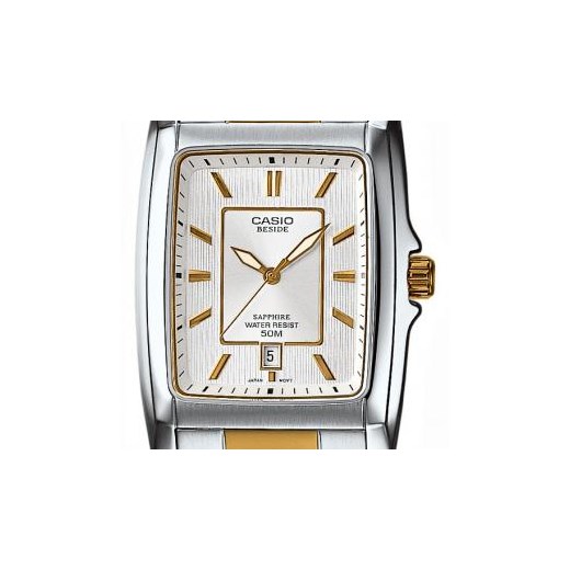 ZEGAREK CASIO BEM-112SG-7AVEF Beside BEM 112SG 7AVEF Dostawa Gratis! 100 Dni na Zwrot Towaru - Gwarancja Satysfakcji!!! otozegarki bialy elegancki