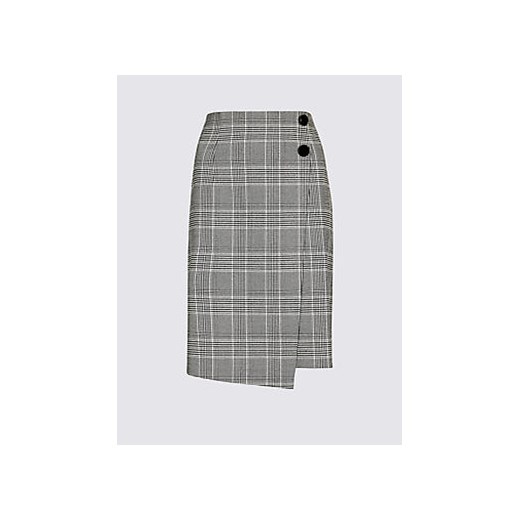 Checked Wrap Mini Skirt  Marks & Spencer   Marks&Spencer