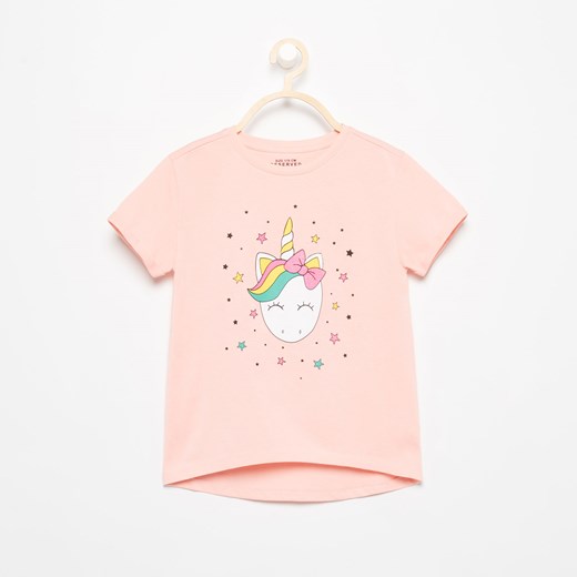 Reserved - T-shirt z jednorożcem - Różowy Reserved  104 
