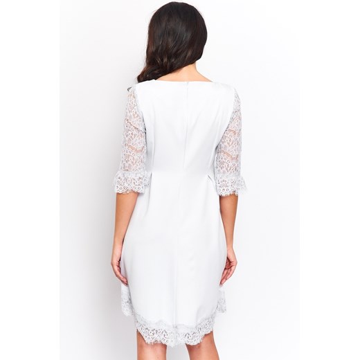 Sukienka trapezowa z koronką r-188 42 (XL) JestesModna.pl