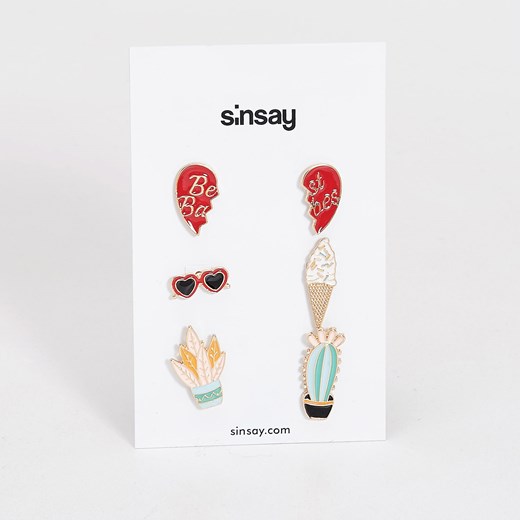 Sinsay - Zestaw pierścionków - Wielobarwn  Sinsay One Size wyprzedaż  