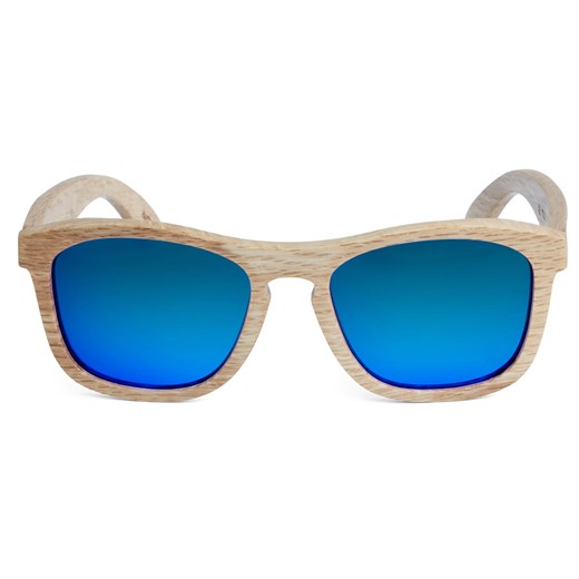 Niebieskie drewniane polaryzacyjne okulary przeciwsłoneczne  Trendhim  