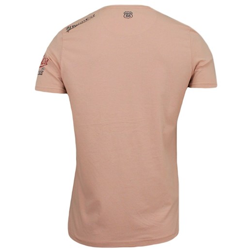 T-Shirt męski (koszulka) - Brave Soul - Różowa, Stara Stacja Benzynowa TSBRSSS18GASOLINEpink  Brave Soul XL JegoSzafa.pl