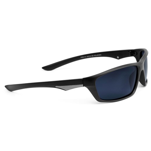 Czarne matowe przydymiane polaryzacyjne okulary przeciwsłoneczne Trendhim   