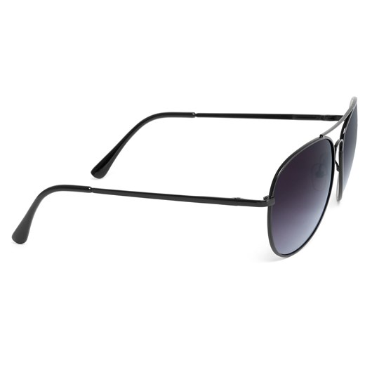 Czarne gradientowe okulary przeciwsłoneczne pilotki Trendhim   