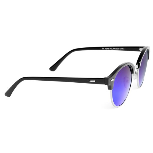 Czarno-niebieskie polaryzacyjne okulary przeciwsłoneczne Trendhim   