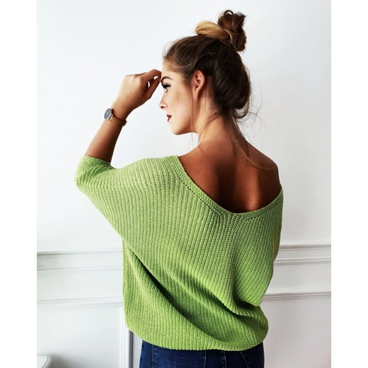 sweter gwen green uniwersalny Butik Latika