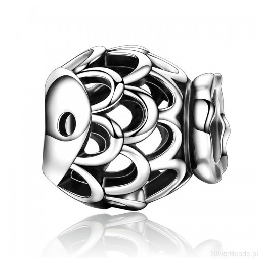 D950 Rybka charms koralik beads srebro 925