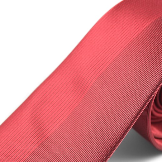 Czerwony designerski krawat z mikrofibry  Trendhim  