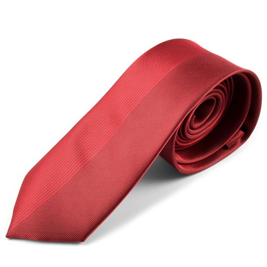 Czerwony designerski krawat z mikrofibry  Trendhim  