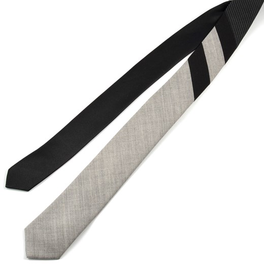 Jasnoszary stylowy krawat z wełny Trendhim   