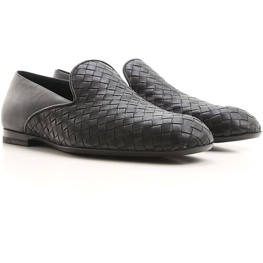 Bottega Veneta Mokasyny dla Mężczyzn Na Wyprzedaży, Black, Leather, 2017, 40 41 42.5
