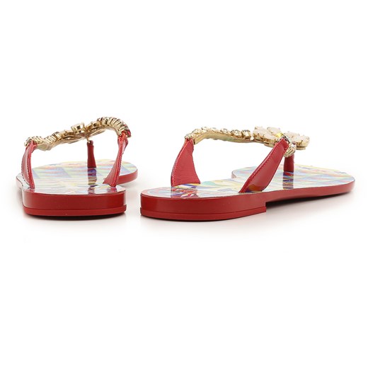 Dolce & Gabbana Sandały dla Kobiet Na Wyprzedaży w Dziale Outlet, czerwony, PVC, 2019, 35 36