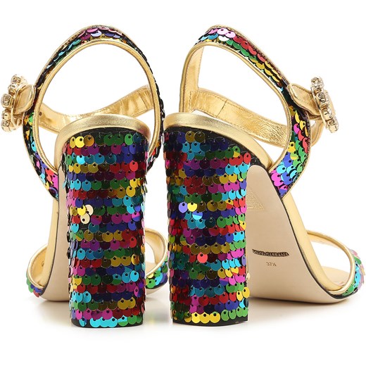 Dolce & Gabbana Sandały dla Kobiet Na Wyprzedaży w Dziale Outlet, multikolor, Skóra, 2019, 36 36.5