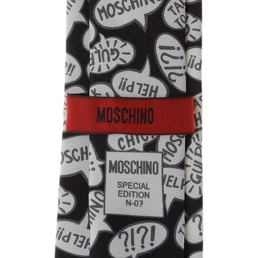 Moschino Krawaty Na Wyprzedaży, czarny, Jedwab, 2019