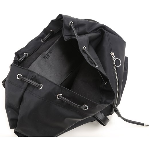 Versace Plecak dla Mężczyzn Na Wyprzedaży, czarny, Skóra, 2019