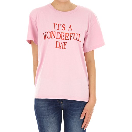Alberta Ferretti Koszulka dla Kobiet Na Wyprzedaży, różowy, Bawełna, 2019, 40 M