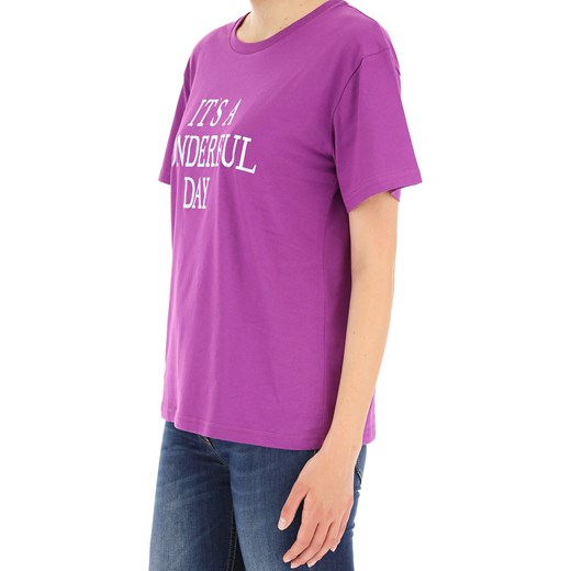 Alberta Ferretti Koszulka dla Kobiet Na Wyprzedaży, fioletowy, Bawełna, 2019, 38 40 M