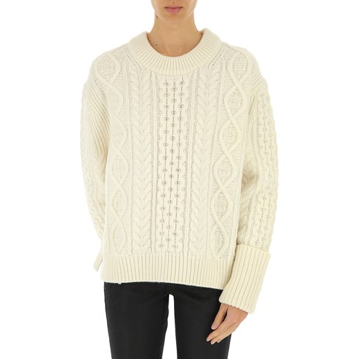 Michael Kors Sweter dla Kobiet, biały, Bawełna, 2019, 38 40 M