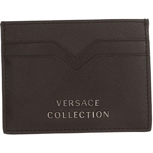 Gianni Versace Etui na Karty dla Mężczyzn, czarny, Skóra, 2021