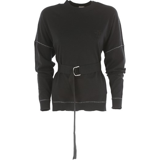 Pinko Sweter dla Kobiet Na Wyprzedaży, czarny, Bawełna, 2019, 40 M