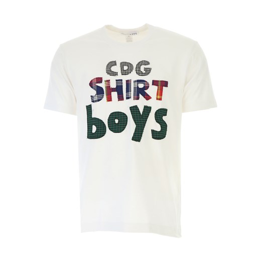 Comme des Garçons Koszulka dla Mężczyzn Na Wyprzedaży, biały, Bawełna, 2019, M S